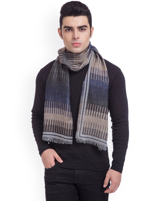 

SHINGORA Men Grey & Brown Printed Muffler