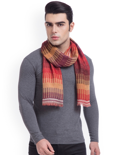 

SHINGORA Men Multicoloured Printed Woollen Muffler, Multi