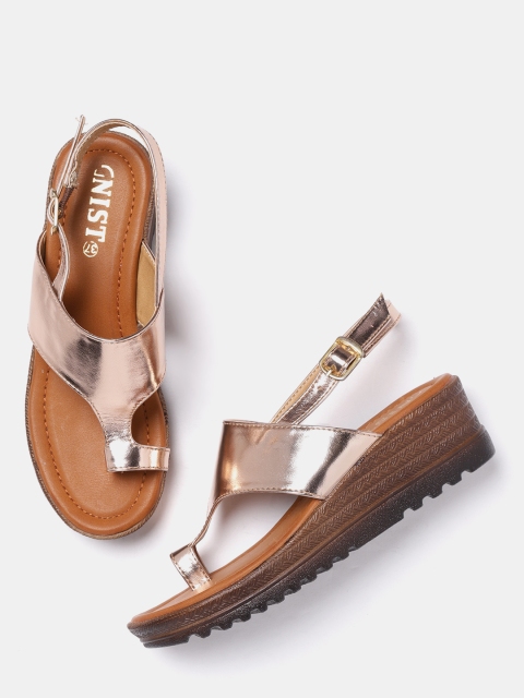 

GNIST Women Rose Gold-Toned Solid Heels