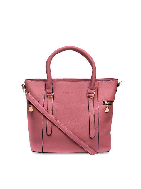 

LEGAL BRIBE Pink Solid Handheld Bag