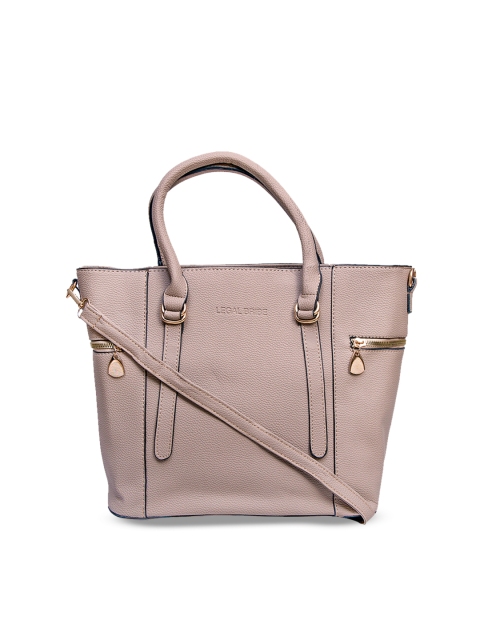 

LEGAL BRIBE Beige Solid Handheld Bag