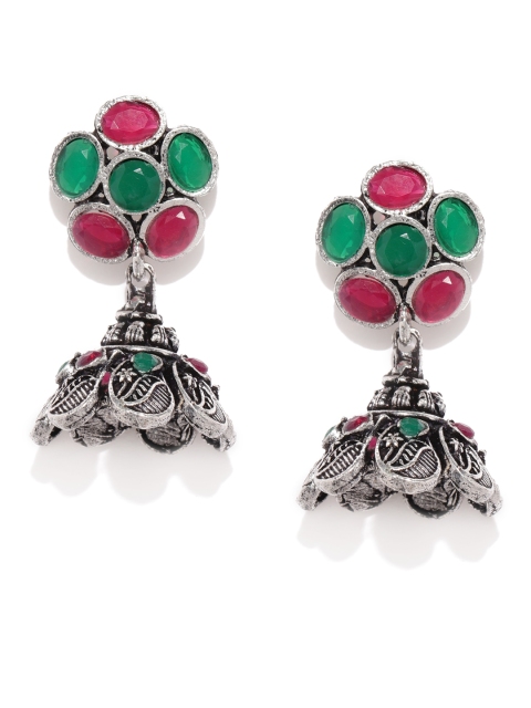 

Fida Multicoloured Dome Shaped Jhumkas, Multi