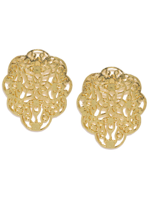 

Fida Gold-Toned Contemporary Oversized Studs