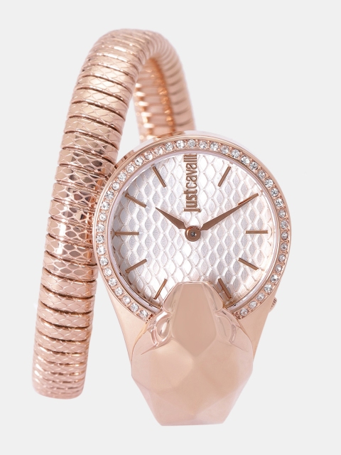 

Just Cavalli Women Rose Gold-Toned Wraparound Analogue Watch JC1L067M0045
