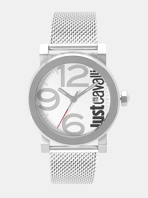 

Just Cavalli Men Silver-Toned Analogue Watch JC1G064M0055