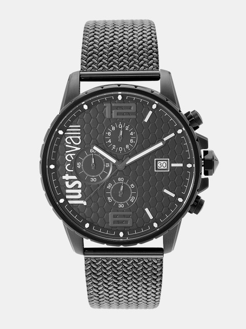 

Just Cavalli Men Black Chronograph Analogue Watch JC1G063M0075