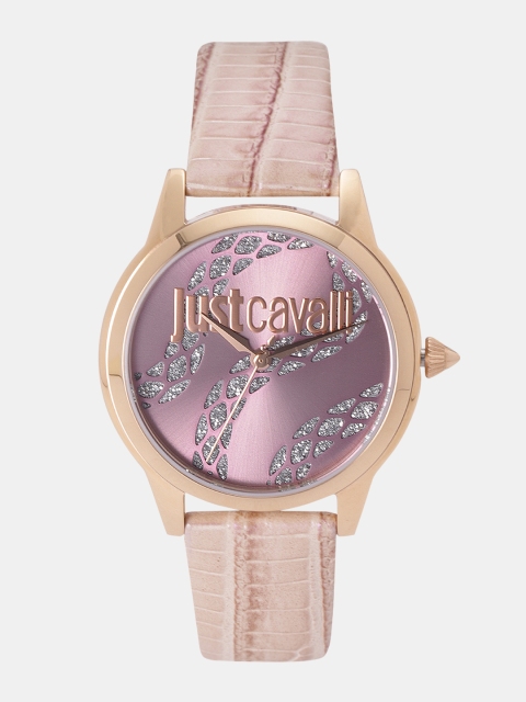 

Just Cavalli Women Mauve Embellished Analogue Watch JC1L050L0245