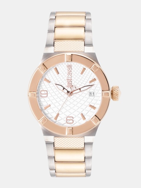 

Just Cavalli Women Silver-Toned Textured Analogue Watch JC1L017M0085