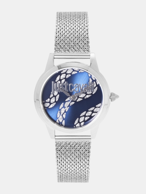 

Just Cavalli Women Navy Blue Embellished Analogue Watch JC1L050M0255