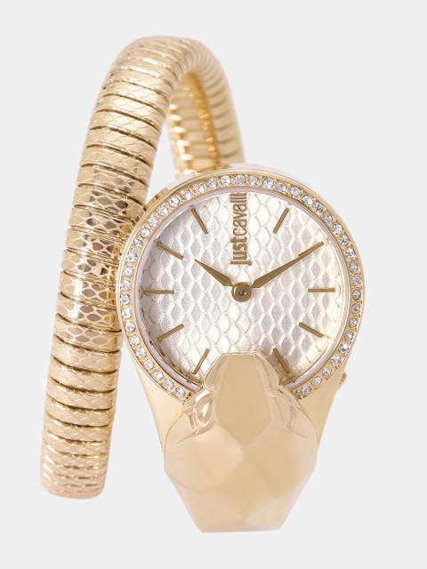 

Just Cavalli Women Gold-Toned Textured Analogue Watch JC1L067M0025