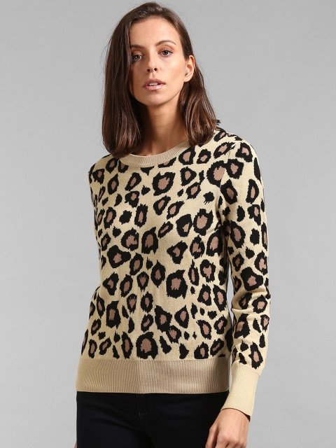 

GAP Women Beige Printed Sweater