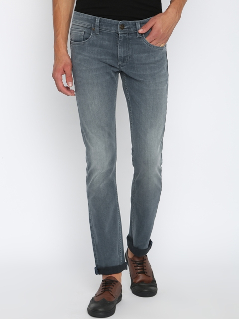 

Basics Men Grey Skinny Fit Low-Rise Clean Look Stretchable Jeans