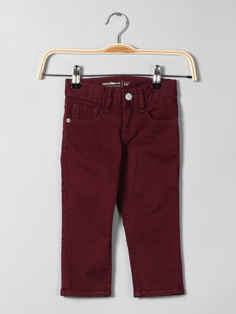 

GAP Boys Red Slim Fit Mid-Rise Clean Look Stretchable Jeans