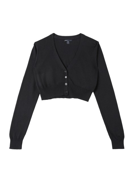 

GAP Girls Black Cropped Cardigan