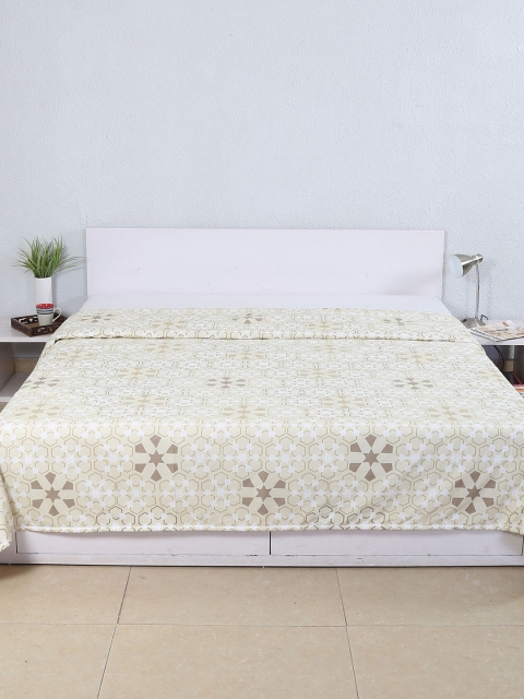 

House This Beige Printed Double Bed Duvet Cover