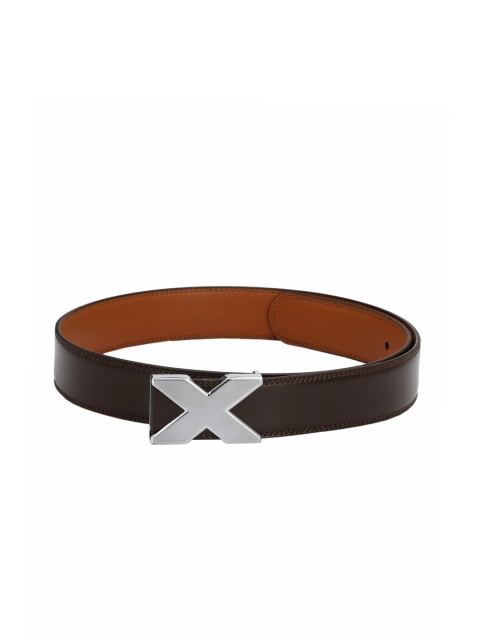 

Pacific Gold Men Brown Solid Leather Belt