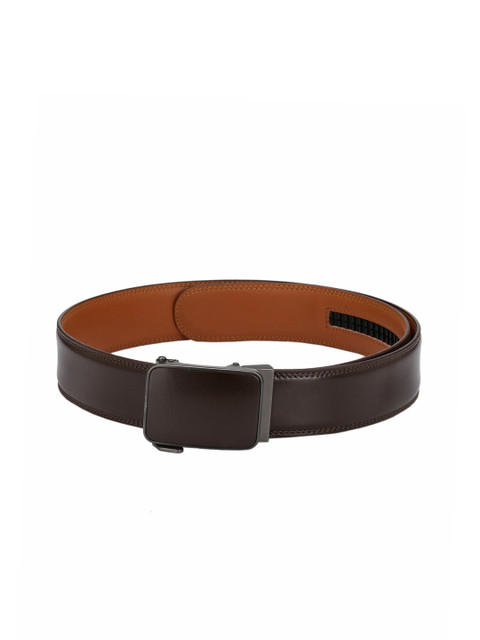 

Pacific Gold Men Brown Solid Leather Belt
