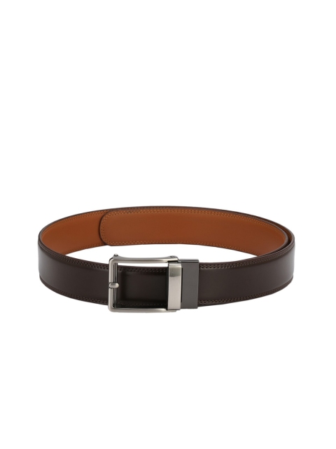 

Pacific Gold Men Brown Solid Leather Belt