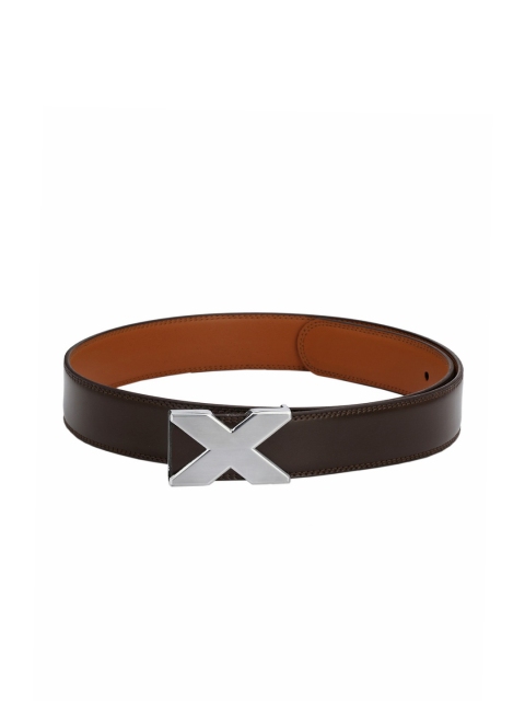 

Pacific Gold Men Brown Solid Leather Belt