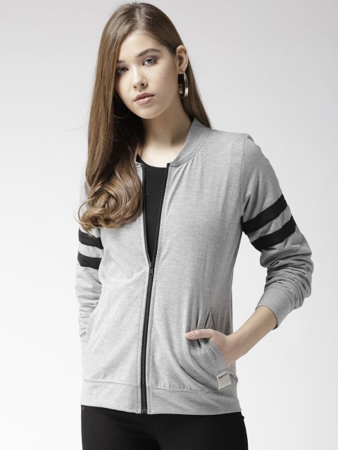 

Hubberholme Women Grey Melange Solid Tailored Jacket
