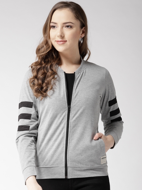 

Hubberholme Women Grey Melange Solid Tailored Jacket