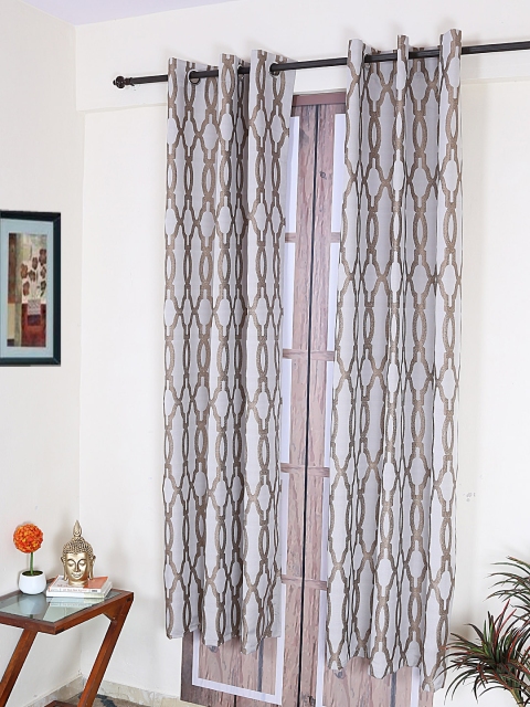 

RANGRAGE Brown Room Darkening Door Curtains