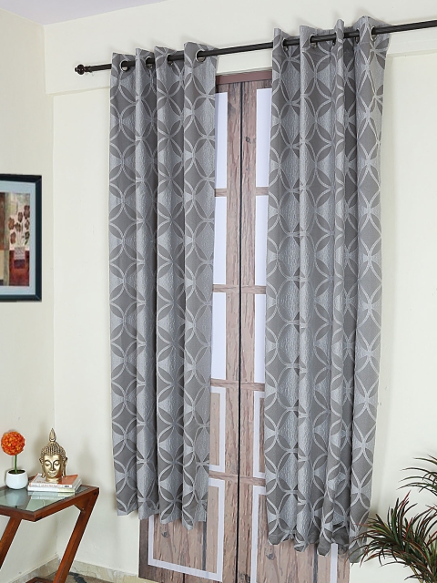 

RANGRAGE Grey Room Darkening Door Curtain
