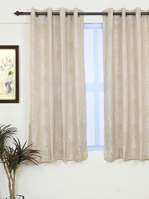 

RANGRAGE Gold-Toned Room Darkening Window Curtain