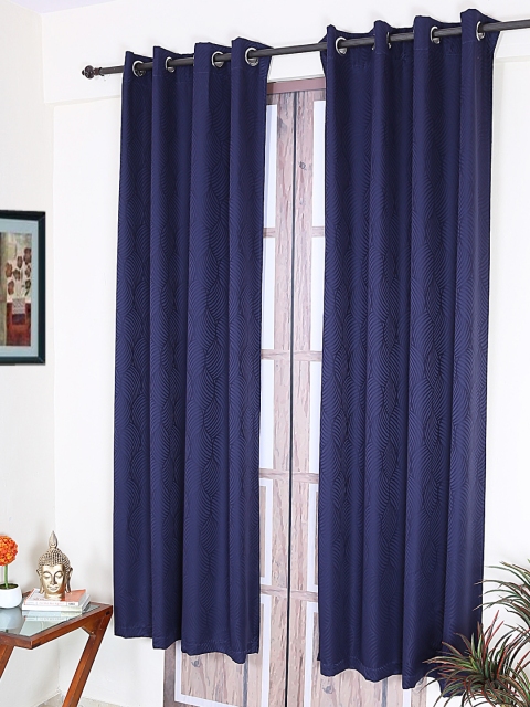 

RANGRAGE Blue Room Darkening Door Curtains