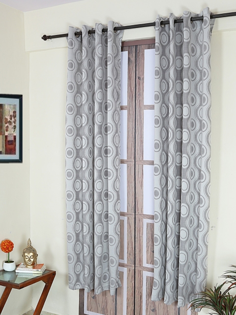 

RANGRAGE Grey Room Darkening Door Curtain