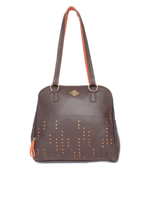 

Baggit Coffee Brown Cut Work Shoulder Bag