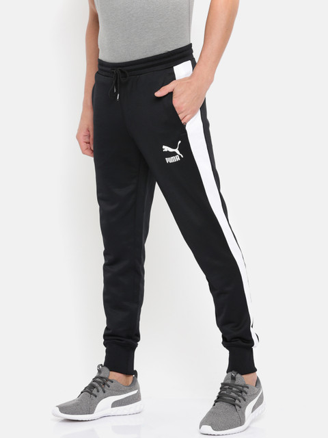 

Puma Men Black Straight Fit Archive T7 Solid Joggers