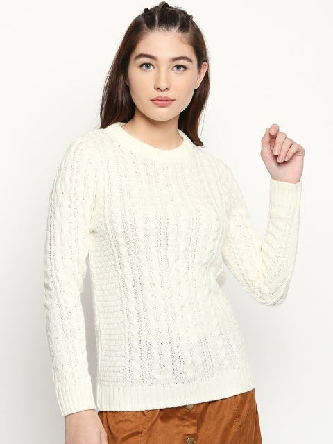 

Honey by Pantaloons Women Off-White Solid Pullover