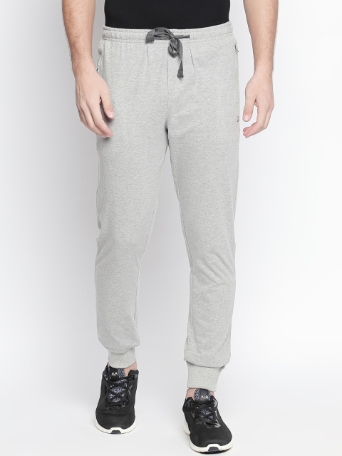 

AVOQ Men Grey Melange Solid Slim Fit Joggers