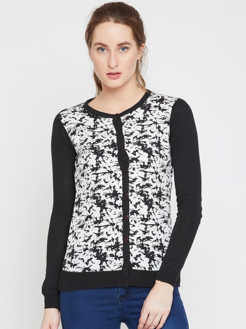 

RARE Women Black & White Printed Sweatshirt