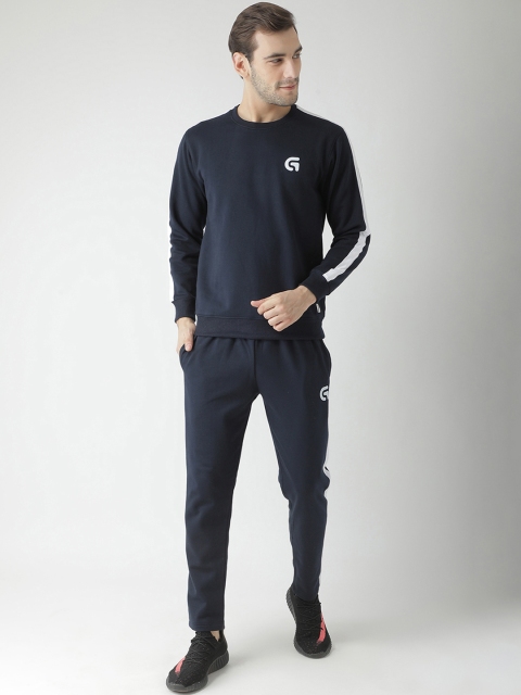 

GRIFFEL Men Navy Blue Tracksuit