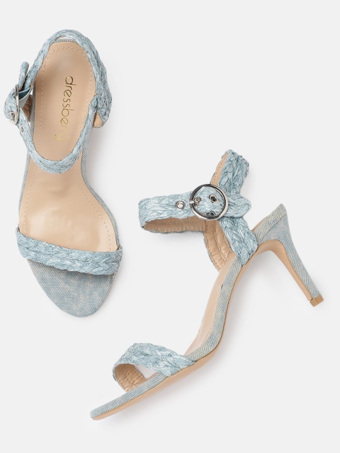

DressBerry Women Blue Solid Heels