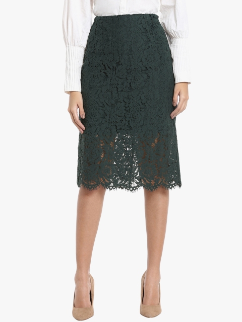 

Vero Moda Green Lace Pencil Skirt