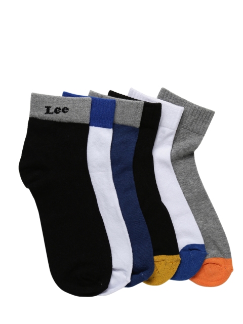 

Lee Men Pack of 6 Assorted Ankle-Length Socks