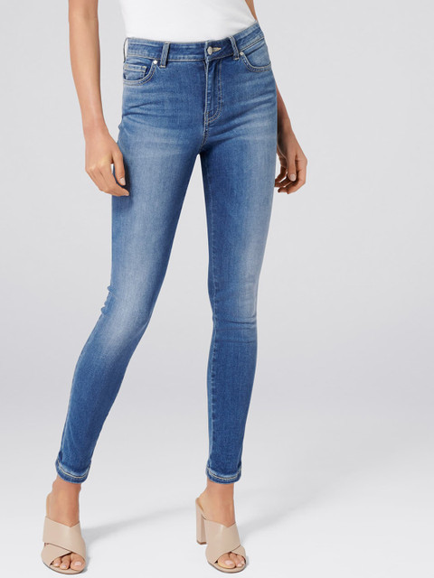 

Forever New Women Blue Skinny Fit Mid-Rise Clean Look Stretchable Jeans