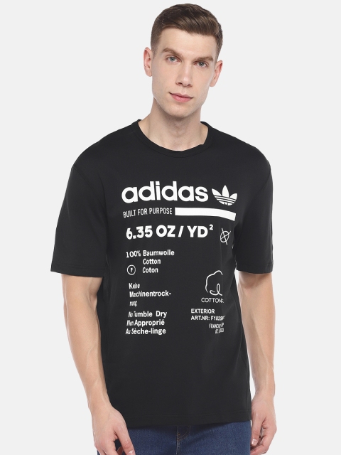 

Black Printed Kaval Grp Round Neck T-Shirt