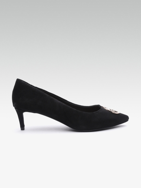 

Carlton London Women Black Solid Pumps