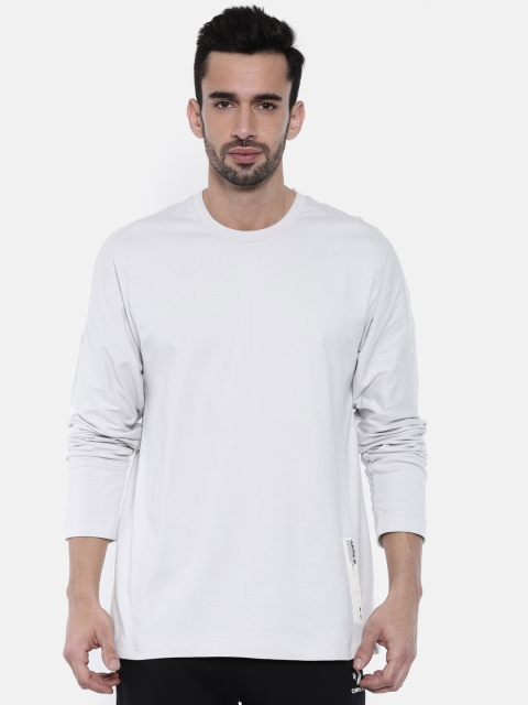 

ADIDAS Originals Men Grey Solid NMD LONGSLEEVE T-shirt
