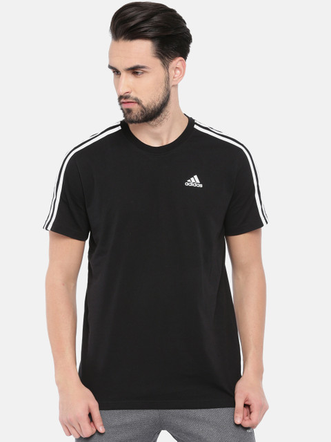 

ADIDAS Men Black Solid T-shirt