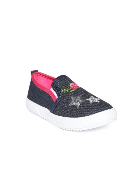 

Kittens Girls Navy Blue Slip-On Sneakers