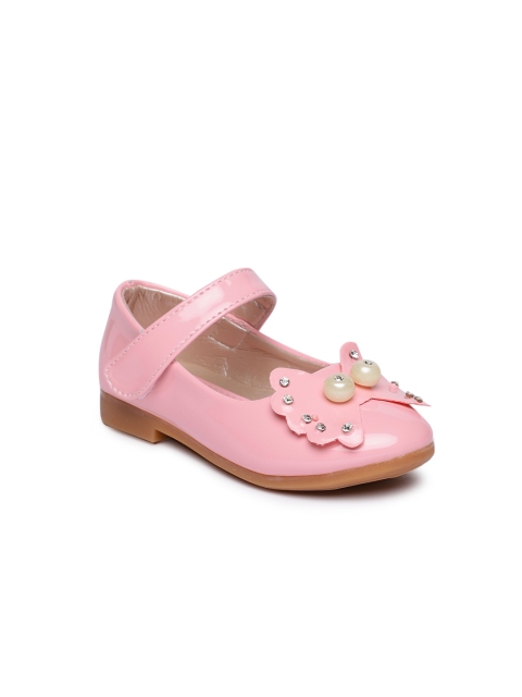 

Kittens Girls Pink Solid Embellished Ballerinas