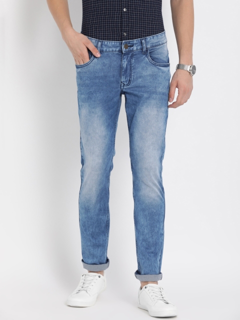 

Crocodile Men Blue Slim Fit Mid-Rise Clean Look Stretchable Jeans