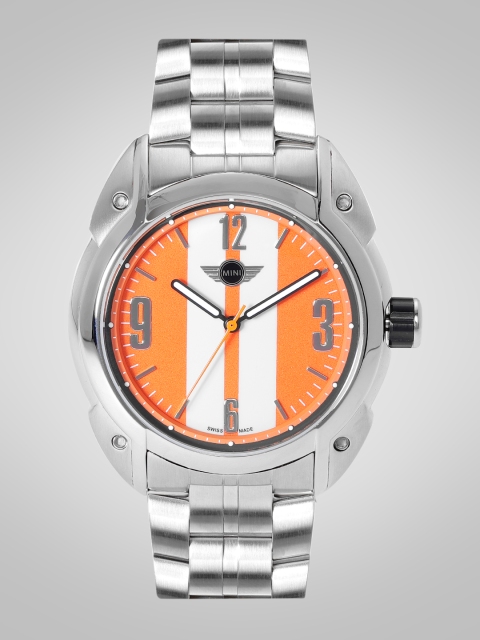 

MINI Men Orange & White Striped Analogue Watch MINI84E_HP
