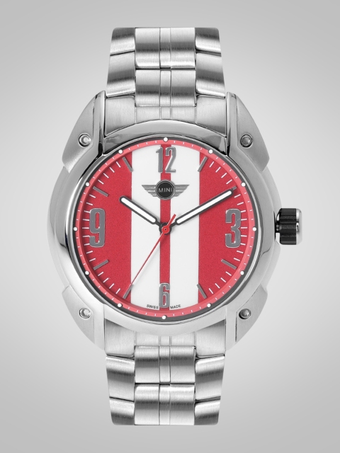 

MINI Men Red & White Striped Analogue Watch MINI82ES_HP