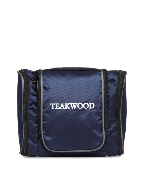

Teakwood Leathers Blue Travel Pouch